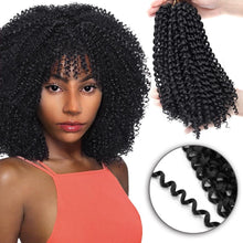 Load image into Gallery viewer, Havana Twist Hair Crochet braids Synthetic Ombre Braiding Hair Extensions Brazilian Jerry Curly Bundles Kinky Curly Hair Bulk - BzilHair – Brazilian Hair