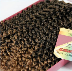 Havana Twist Hair Crochet braids Synthetic Ombre Braiding Hair Extensions Brazilian Jerry Curly Bundles Kinky Curly Hair Bulk - BzilHair – Brazilian Hair