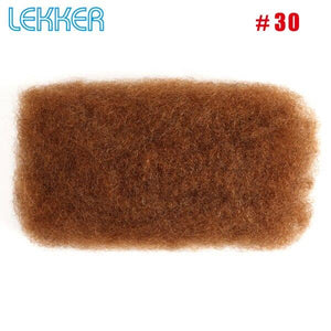 Lekker Afro Kinky Curly Hair Bulk Crochet Braid Remy Hair Bulk Braiding Hair Extensions - BzilHair – Brazilian Hair