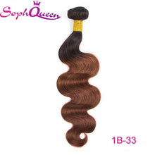 Load image into Gallery viewer, Soph Queen Hair Pre-colored Brazilian Body Wave Ombre Remy Hair Blonde Weave Bundles Human Hair Extensions Colored Bundles - BzilHair – Brazilian Hair