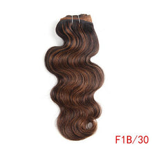 Load image into Gallery viewer, Rebecca Hair Brazilian Natural Body Wave Hair 1 Bundle Colored #P1B/30 #P4/27 #P4/30 #P6/27 Remy Human Hair Extension 10-22 Inch - BzilHair – Brazilian Hair
