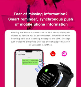 Smart Watch  New Model, Men’s and Women’s Fitness Tracker, Blood Pressure Monitor, Blood oximeter, Heart Rate Monitor, Waterproof Smart Watch, Compatible with iPhone/Samsung/Android Phone