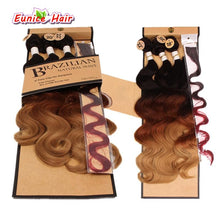 Load image into Gallery viewer, Rainbow Body Wave Synthetic Braiding Body Wave Two Tone Three Tone Brazilian Natural Wave Hair Weft Cheap Perruque Hair Weaving - BzilHair – Brazilian Hair