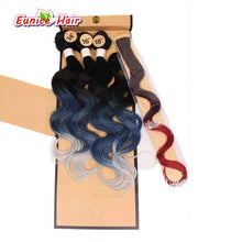 Load image into Gallery viewer, Rainbow Body Wave Synthetic Braiding Body Wave Two Tone Three Tone Brazilian Natural Wave Hair Weft Cheap Perruque Hair Weaving - BzilHair – Brazilian Hair