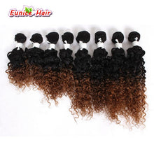 Load image into Gallery viewer, Mongolian kinky curly hair 8pcs/pack 300gram Brazilian Hair Extension Ombre Braiding Hair Weave Bundles Hairstyle Full Head - BzilHair – Brazilian Hair