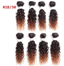 Load image into Gallery viewer, Mongolian kinky curly hair 8pcs/pack 300gram Brazilian Hair Extension Ombre Braiding Hair Weave Bundles Hairstyle Full Head - BzilHair – Brazilian Hair