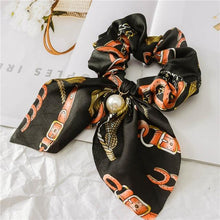 Load image into Gallery viewer, 2019 New Bow Streamers Hair Ring Fashion Ribbon Girl Hair Bands Scrunchies Ponytail Hair Bows Girl Holder Rope Hair Accessories - BzilHair – Brazilian Hair