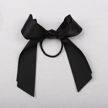 Load image into Gallery viewer, Women Rubber Bands Tiara Satin Ribbon Hair Bow Elastic Hair Band Rope Scrunchies Ponytail Holder Gum for Girls Hair Accessories - BzilHair – Brazilian Hair