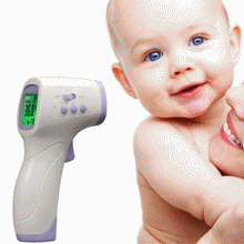 Load image into Gallery viewer, Infrared Forehead Thermometer, Non-Contact Forehead Thermometer for Adults, Kids, Baby, Accurate Instant Readings No Touch Infrared Thermometer with 3 in 1 Digital LCD Display for Face, Ear, 