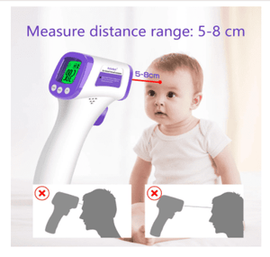 Infrared Forehead Thermometer, Non-Contact Forehead Thermometer for Adults, Kids, Baby, Accurate Instant Readings No Touch Infrared Thermometer with 3 in 1 Digital LCD Display for Face, Ear, 