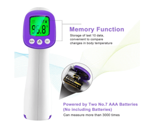 Infrared Forehead Thermometer, Non-Contact Forehead Thermometer for Adults, Kids, Baby, Accurate Instant Readings No Touch Infrared Thermometer with 3 in 1 Digital LCD Display for Face, Ear, 