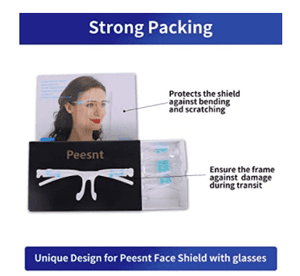Safety Face Protective Mask Transparent Clear Plastic Glass Face Shields - BzilHair – Brazilian Hair