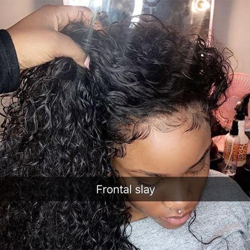 Deep Curly Lace Front Human Hair Wigs 150% 250% Density 13x6 Brazilian Bob Lace Frontal Wig Pre Plucked Dolago Short Full End - BzilHair – Brazilian Hair