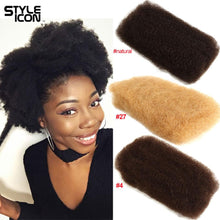 Load image into Gallery viewer, Afro Kinky Bulk Human Hair 4 Bundles Remy Mongolian Afro Kinky Bulk 50 Gram/ Pc Kinky Curly Hair Crochet For Braiding Styleicon - BzilHair – Brazilian Hair