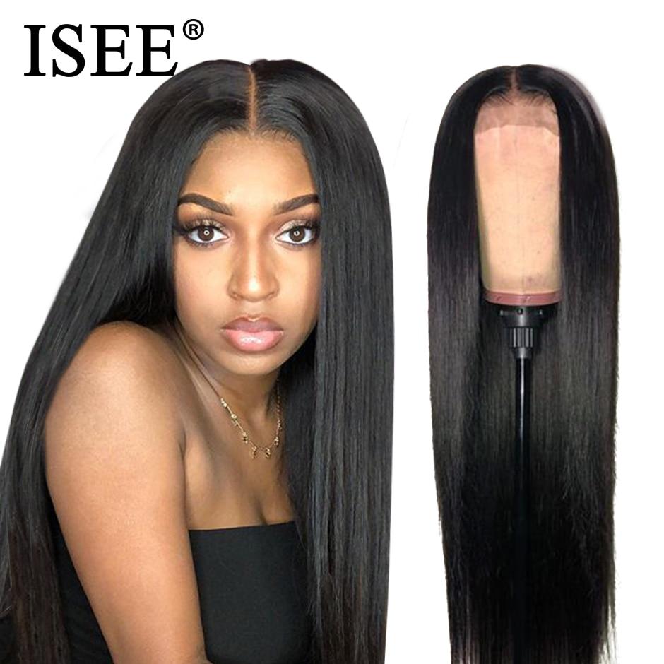 ISEE HAIR Straight Lace Front Wig Remy 360 Lace Frontal Wig 13X4/13X6 Malaysian 150% Density Straight Lace Front Human Hair Wigs - BzilHair – Brazilian Hair