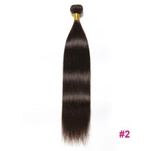 Load image into Gallery viewer, Straight Hair Bundles Brazilian Hair Weave Bundles Human Hair Bundles 4 or 3 Bundles Non Remy Hair Extensions Natural Black - BzilHair – Brazilian Hair