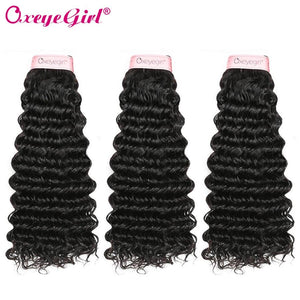 Oxeye girl Deep Wave Bundles 8-30 Inch Bundles In Stock 100% Human Hair Brazilian Hair Weave Bundles Non Remy Hair Extensions - BzilHair – Brazilian Hair