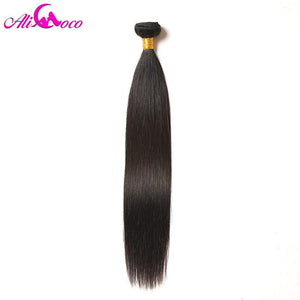 Ali Coco Brazilian Straight Hair Weave Bundles 100% Human Hair Bundles 3/4 PCS 8-30 Inch Non Remy Hair Extensions - BzilHair – Brazilian Hair