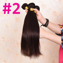 Load image into Gallery viewer, Ali Coco Brazilian Straight Hair Weave Bundles 100% Human Hair Bundles 3/4 PCS 8-30 Inch Non Remy Hair Extensions - BzilHair – Brazilian Hair
