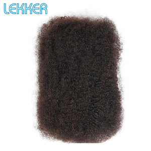 Lekker Afro Kinky Curly Hair Bulk Crochet Braid Remy Hair Bulk Braiding Hair Extensions - BzilHair – Brazilian Hair
