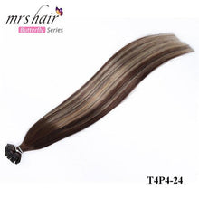Load image into Gallery viewer, MRSHAIR Pre Bonded Flat Tip Hair Extensions 14&quot; 18&quot; Machine Made Remy Straight Capsules Keratin Fusion Hair - BzilHair – Brazilian Hair