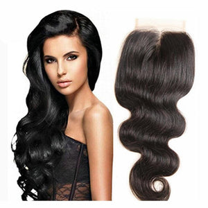 Brazilian Body Wave Lace Closure Free Section Human Hair Natural Color for Women Wavy Cosplay Hair Wig - BzilHair – Brazilian Hair