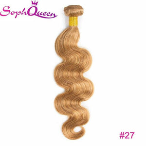 Soph Queen Hair Pre-colored Brazilian Body Wave Ombre Remy Hair Blonde Weave Bundles Human Hair Extensions Colored Bundles - BzilHair – Brazilian Hair