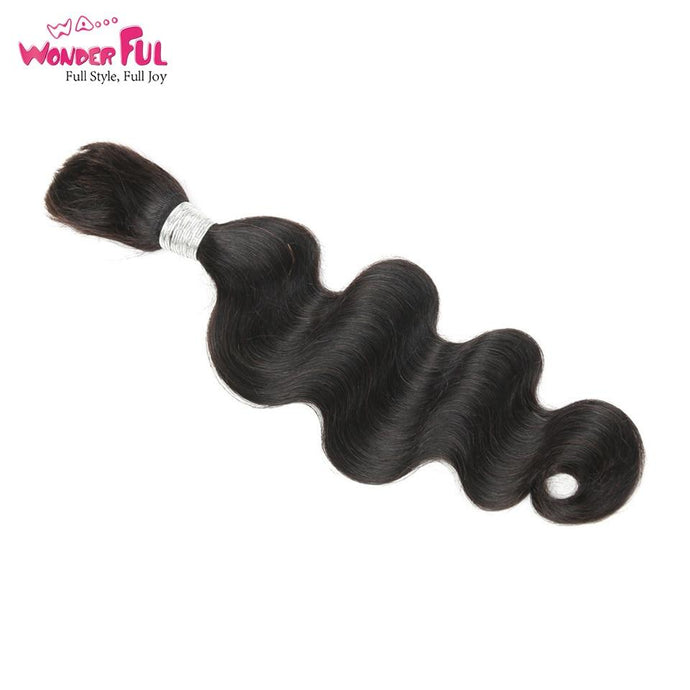 Brazilian Remy Body Wave Bulk Human Hair For Braiding 1 Bundle Free Shipping 10 to 30 Inch Natural Color Hair Extensions - BzilHair – Brazilian Hair