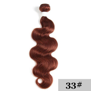 Blond Brown Red Color Human Hair Bundles 1PC Brazilian Body Wave Human Hair Extension 8-26 Inch Human Hair Weave Bundles KEMY - BzilHair – Brazilian Hair