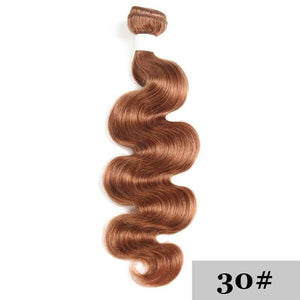 Blond Brown Red Color Human Hair Bundles 1PC Brazilian Body Wave Human Hair Extension 8-26 Inch Human Hair Weave Bundles KEMY - BzilHair – Brazilian Hair