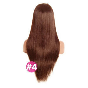 Wonder girl 13x6 Straight Lace Front Human Hair Wigs Remy 360 Lace Frontal Wig Pre Plucked 13x4Brazilian Straight Lace Front Wig - BzilHair – Brazilian Hair