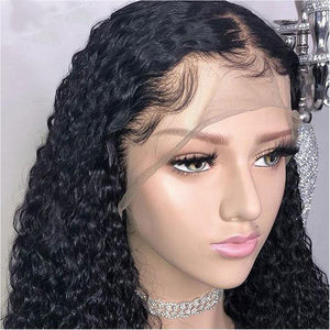 Brazilian Hair Water Wave 13x4 Lace Front Human Hair Wigs With Baby Hair Pre Plucked For Black Women Braided Up 150% Remy Hair - BzilHair – Brazilian Hair