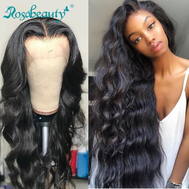 Rosabeauty 8-28 30 inch Brazilian Body Wave Long 13x6 Lace Front Human Hair Wigs 360 Lace Frontal Wig Pre Plucked With baby hair - BzilHair – Brazilian Hair