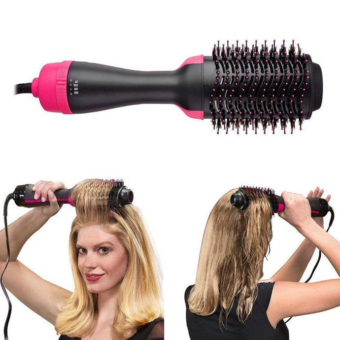 One Step Hair Dryer and Volumizer, Hot Air Paddle Styling Brush  Ion Generator Hair Straightener Curler - BzilHair – Brazilian Hair