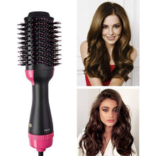 Load image into Gallery viewer, One Step Hair Dryer and Volumizer, Hot Air Paddle Styling Brush  Ion Generator Hair Straightener Curler - BzilHair – Brazilian Hair