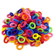 Load image into Gallery viewer, Wholesale 100 Pcs Colorful Child Kids Hair Holders Cute Rubber Hair Band Elastics Accessories Girl Charms Tie Gum - BzilHair – Brazilian Hair