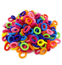 Load image into Gallery viewer, Wholesale 100 Pcs Colorful Child Kids Hair Holders Cute Rubber Hair Band Elastics Accessories Girl Charms Tie Gum - BzilHair – Brazilian Hair