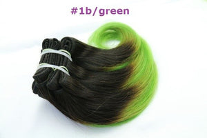 Ombre Pink braiding hair unprocessed hair extension Brazilian body wave hair 4 bundles/pack 8inch short weave 2 packs for a head - BzilHair – Brazilian Hair