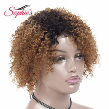Load image into Gallery viewer, Sophie&#39;s Short Human Hair Wigs For Black Women Jerry Curl Human Hair Wigs Non Remy  4 Colors Brazilian Hair Jerry Wigs - BzilHair – Brazilian Hair