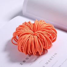 Load image into Gallery viewer, New 100PCS/Lot Girls Candy Colors Nylon 3CM Rubber Bands Children Safe Elastic Hair Bands Ponytail Holder Kids Hair Accessories - BzilHair – Brazilian Hair