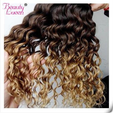 Ombre Deep Wave Brazilian Hair Weave Bundles T1B/4/27 Human Hair Three Tone  Ombre Blonde Hair 1Pc Can Buy 3 Or 4 Bundles Remy - BzilHair – Brazilian Hair