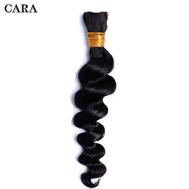 Human Braiding Hair Bulk Loose Wave 100 GrHuman Hair Weave For Braiding Brazilian Remy Hair 1 Piece No Weft Hair Extensions CARA - BzilHair – Brazilian Hair
