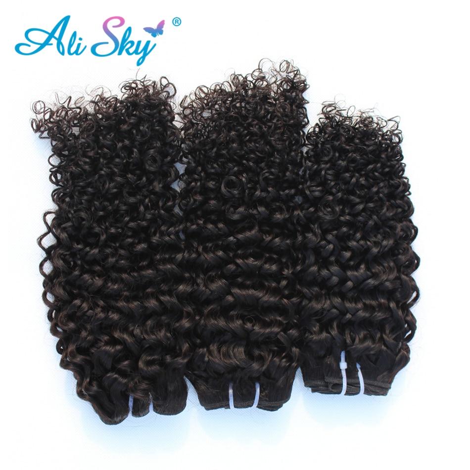ali sky products Peruvian kinky curly hair human weave 1piece can buy 3 or 4 for a head can be dyed  texture nonremy - BzilHair – Brazilian Hair
