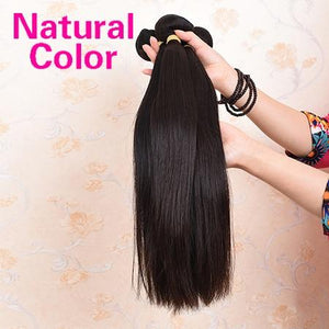 Ali Coco Brazilian Straight Hair Weave Bundles 100% Human Hair Bundles 1/3/4 PCS Natural Color 8-30 inch NonRemy Hair Extensions - BzilHair – Brazilian Hair