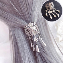 Load image into Gallery viewer, Haimeikang Retro Hollow Alloy Hair Clips for Women Hairpins Headwear Crystal Tassel Pendant Hair Pins Claw Accessories Tool - BzilHair – Brazilian Hair