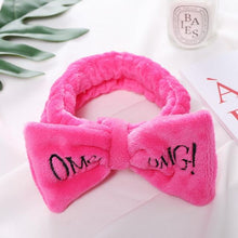 Load image into Gallery viewer, New Letter&quot;OMG&quot; Coral Fleece Soft Bow Headbands For Women Girls Cute Hair Holder Hairbands Hair Bands Headwear Hair Accessories - BzilHair – Brazilian Hair