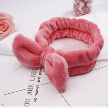 Load image into Gallery viewer, Women&#39;s Butterfly Bow Hair Band Fashion OMG Letters Wash Face Headband Girls Headwear Hairbands Coral Fleece Hair Accessories - BzilHair – Brazilian Hair