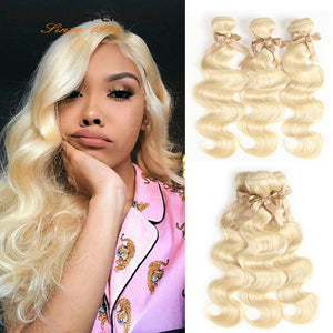 Rebecca 613 Honey Blonde Bundles Body Wave Brazilian Hair Weave Bundles 100% Remy Hair Extensions 1/3/4 Bundles 10 to 26 Inches - BzilHair – Brazilian Hair