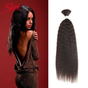 Sleek Remy Brazilian Yaki Human Hair In Weaves Bundles Hair For Braiding In Natural Color 8 To 30 Inches Braid No Weft Hair Bulk - BzilHair – Brazilian Hair