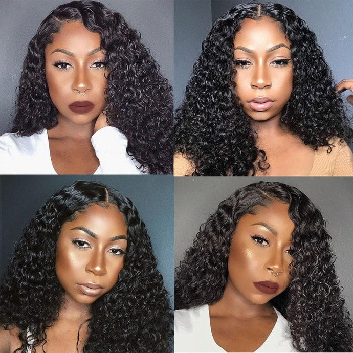 Curly Wig 360 Lace Frontal Wig Pre Plucked With Baby Hair Brazilian Deep Part 13x6 Lace Front Human Hair Wigs Aimoonsa Remy - BzilHair – Brazilian Hair